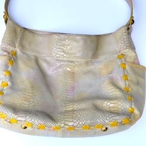 Hobo faux rainbow python shoulder bag